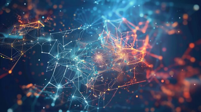 Deep learning algorithm data visualization chart - Powered by Adobe