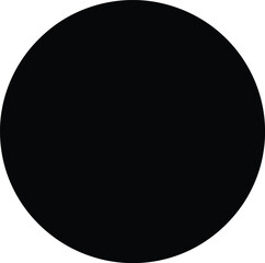 Solid Black Circle Background for Modern Design