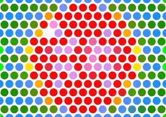 Creative Circular Pattern Illustration with Symmetrical Layout