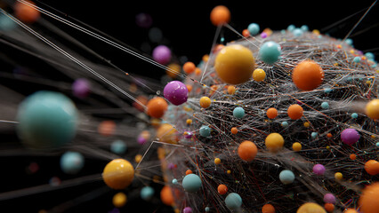 Ultra-realistic spinning node sphere visualizing file distribution across multiple peer systems