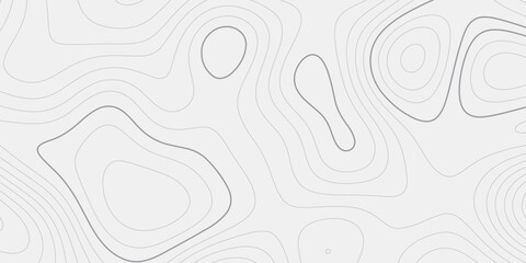 Organic Flowing Contour Lines Forming a Seamless Topographic Terrain Pattern in Classic Monochrome