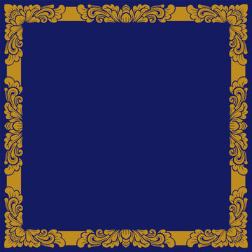 Balinese ornament frame template vector premium 27