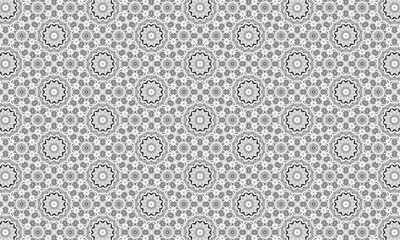 Black and White Seamless Pattern. Repeating Background. Textile. Fabric. Monochrome Wrapping. Digital Paper