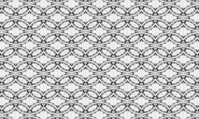 Black and White Seamless Pattern. Repeating Background. Textile. Fabric. Monochrome Wrapping. Digital Paper