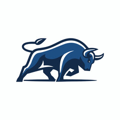 vector image of a bull