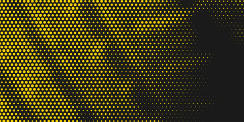 Black and yellow halftone texture background with modern tire style.