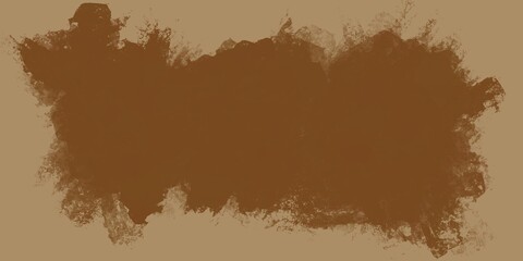 Fototapeta premium Brown abstract watercolor splash with teal-green haze and soft blend, ideal for luxury earthy or atmospheric seamless visuals