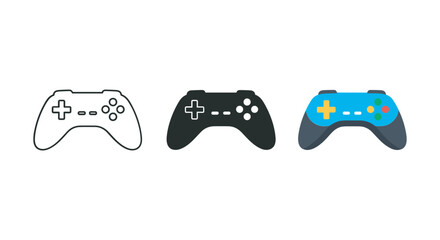 Different color game controllers for gaming