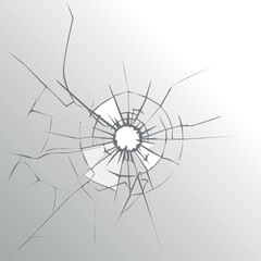 Broken Glass Background Flat Vector Design