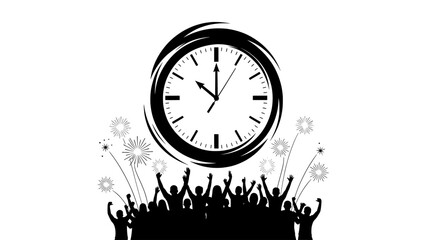 New year celebration countdown