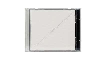 Empty Cd Jewel Case Mockup On Black Background
