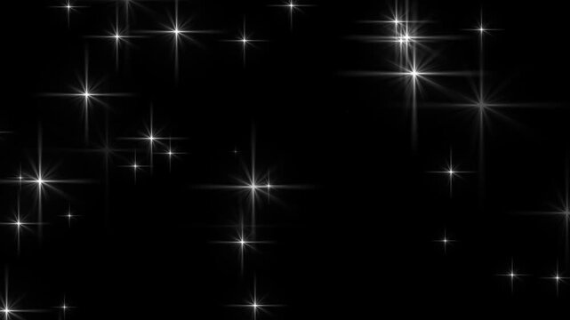 Glitter sparkle stars animated black screen, 4K chroma key 3d animation, Dust particles in black background. dust particles flowing up on background,
Falling gold glitter particle background
