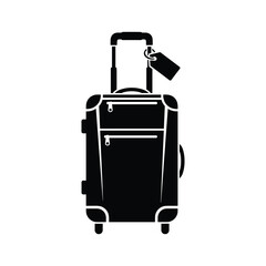 Travel suitcase with luggage tag