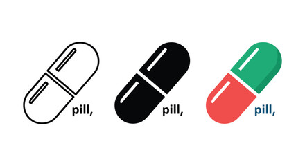 Pills in different colors and designs