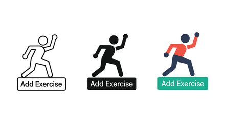 Add exercise icon set for fitness application