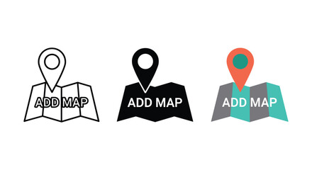 Add map pin icons in various colors and styles