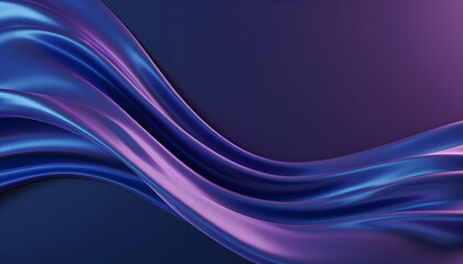 Abstract liquid wave background with soft gradient colors of blue and purple. Elegant 3D rendered flowing silk texture, smooth fluid motion, and futuristic design wallpaper.