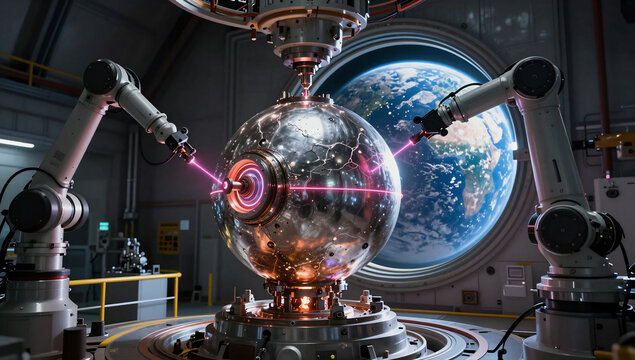 Zero Gravity Manufacturing Sphere - Powered by Adobe