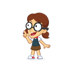 Cartoon girl, character