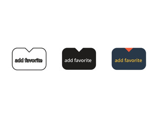 Add favorite button design variations