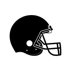 american football helmet isolated on white