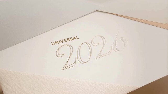 Universal New Year 2026 Greeting Design in Elegant Minimal Style