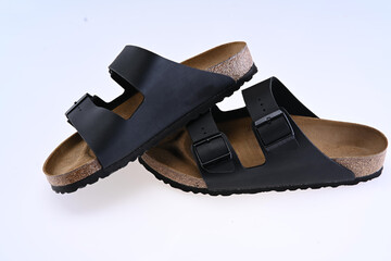 Comfort Footbed Sandals with Cork Sole &ndash; Minimalist Summer Footwear