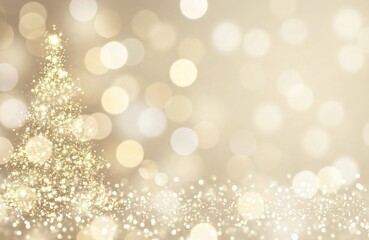 golden christmas background golden and white tone. AI