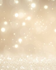 abstract christmas background golden vibes and snow.AI