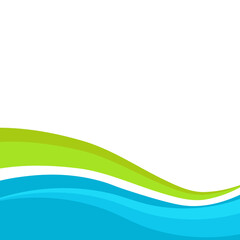 Business Wave Footer