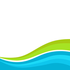 Business Wave Footer