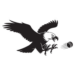 Obraz premium Cartoon owl mascot holding baseball bat ready to swing