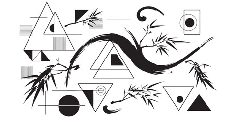 Silhouette of a monkey playing cricket with a bat © ranojit