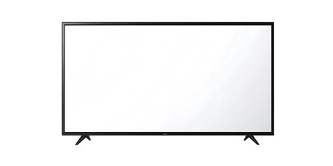 Obraz premium Modern Flat Screen TV on Transparent Background, Ideal for Digital Content and Advertising