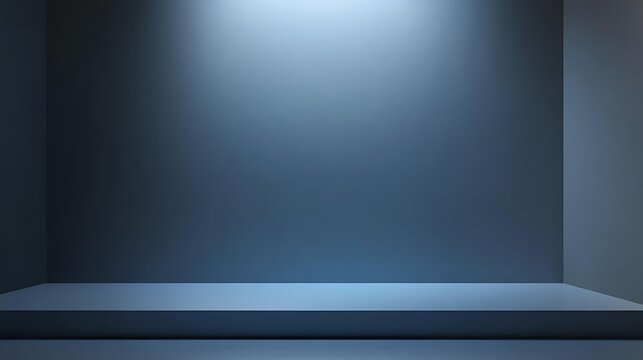 Minimal blue and gray corporate gradient background with clean blank upper area for business slides, website headers and marketing presentations