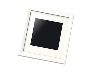 Minimalist Square Frame with Transparent Background, Modern Art Display, Clean Aesthetic, Professional Stock Image