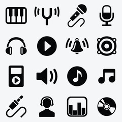 Musical Instruments Icon Vector Pack