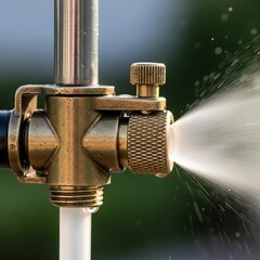 Precision Irrigation Device Shows Water Distribution in Garden Environment