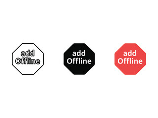 Add offline button icons in various colors