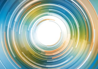 Vibrant Circular Gradient with Dynamic Motion and Central Illumination