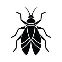 Bug With Body Legs And Antenna Icon Vector Illustration