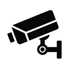 CCTV Security Camera Simple Icon Vector Illustration