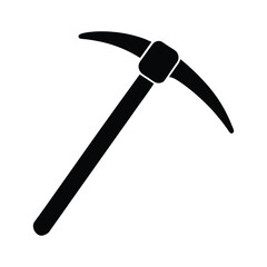 Pickaxe Simple Handle Icon Vector Illustration