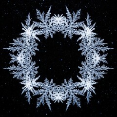 雪の結晶のフレーム