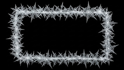 雪の結晶のフレーム