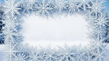 雪の結晶のフレーム