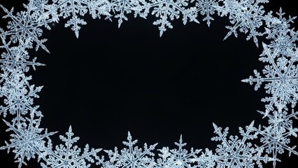 雪の結晶のフレーム