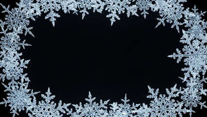 雪の結晶のフレーム