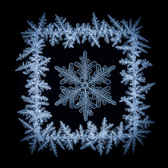 雪の結晶のフレーム