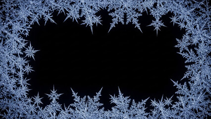 雪の結晶のフレーム